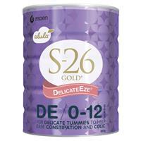 Sữa S26 Gold Úc Alula DelicateEze 850g cho trẻ sơ sinh