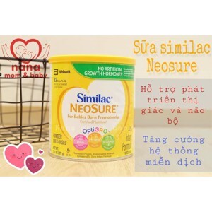 Sữa bột Abbott Similac Neosure - hộp 400g (dành cho trẻ trên 0 tháng tuổi)