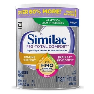 Sữa Similac Pro-Total Comfort Infant Formula của Mỹ cho trẻ từ 0 đến 12 tháng rối loạn tiêu hoá & dị ứng lactose hộp 1,02kg