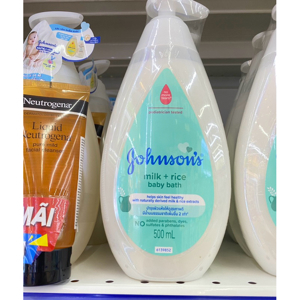 Sữa tắm cho bé Johnson's Baby chứa sữa và gạo 500ml