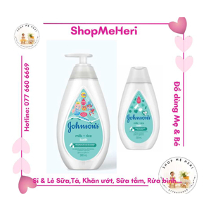 Sữa tắm cho bé Johnson's Baby chứa sữa và gạo 500ml