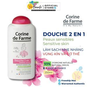 Sữa Tắm cho cơ thể và vùng kín Corine de Farme Shower Gel 2 in 1 250ml