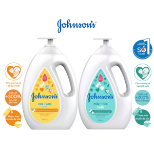 Sữa tắm chứa sữa, yến mạch Johnson's Baby 500ml