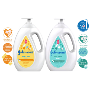 Sữa tắm chứa sữa, yến mạch Johnson's Baby 500ml