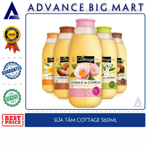 Sữa tắm Cottage tinh dầu Argan 560ml