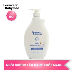 Sữa Tắm Em Bé Babymac Baby Milk Bath Rice 1L