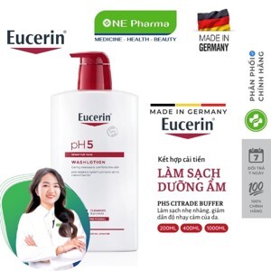 Sữa tắm Eucerin pH5 dành cho da nhạy cảm 1000ml