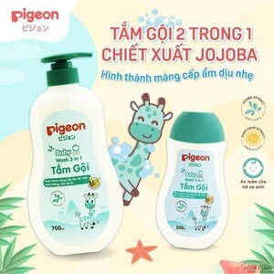 Sữa tắm gội 2 trong 1 Pigeon 700ml