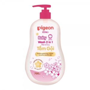 Sữa tắm gội 2 trong 1 Pigeon 700ml