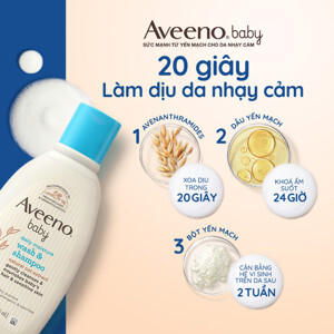 Sữa tắm gội Aveeno Baby Wash & Shampoo 236ml