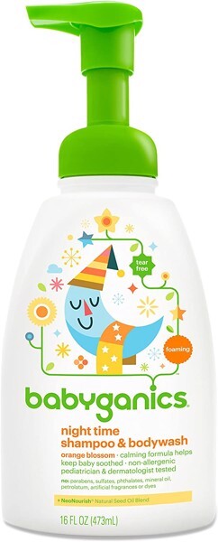 Tắm gội sơ sinh Babyganics 473ml