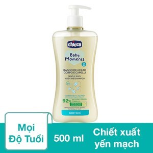 Sữa tắm gội yến mạch Chicco 500ml