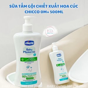 Sữa tắm gội chiết xuất Hoa cúc 0M+ Chicco 500ml