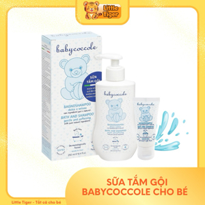 Sữa tắm gội chiết xuất hoa sen Babycoccole 250ml 0m+