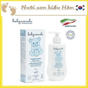 Sữa tắm gội chiết xuất hoa sen Babycoccole 250ml 0m+