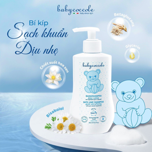 Sữa tắm gội chiết xuất hoa sen Babycoccole 250ml 0m+