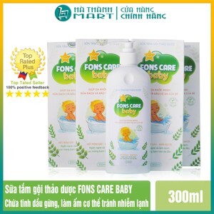 Sữa tắm gội chiết xuất thảo dược cho bé Fons Care Baby 300ml