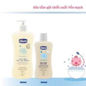 Sữa tắm gội chiết xuất Yến mạch 0M+ Chicco 200ml