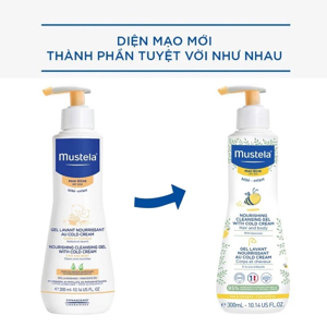 Sữa tắm gội cho bé da khô- Nourishing Cleansing Gel With Cold Cream 300ml