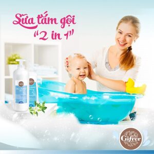 Sữa tắm gội cho bé Gifrer Gel Lavant 2 en 1 200ml