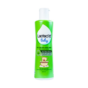 Sữa tắm gội cho bé Lactacyd Milky 250ml