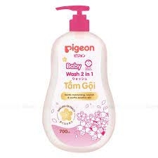 Sữa tắm gội dịu nhẹ Pigeon hoa anh đào Sakura 200ml 2in1