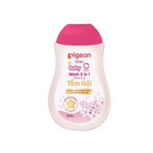 Sữa tắm gội dịu nhẹ Pigeon hoa anh đào Sakura 200ml 2in1