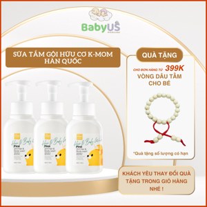 Sữa tắm gội hữu cơ cho bé K-Mom (290ml)