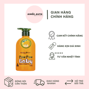 Sữa tắm gội Paw Paw Baby Healthy Care Úc 500ml