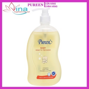 Sữa tắm gội Pureen Pro chứa Vitamin B5 và E 750ml