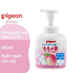 Sữa tắm gội tạo bọt Pigeon chiết xuất lá đào 450ml