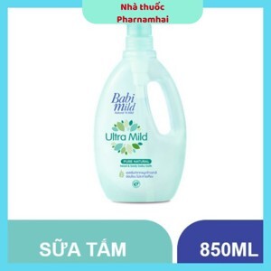 Sữa tắm gội toàn thân cho bé Babi Mild Pure Natural 850ml