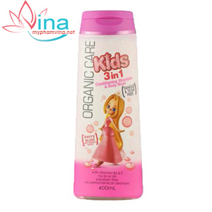 Sữa tắm gội toàn thân cho bé Organic Care Berry Bliss 400ml