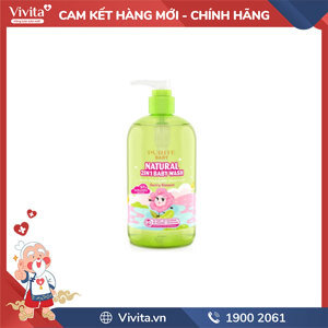 Sữa tắm gội toàn thân cho bé Purité Baby hoa anh đào 500ml