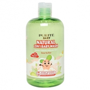 Sữa tắm gội toàn thân cho bé Purité Baby bơ đậu mỡ 500ml