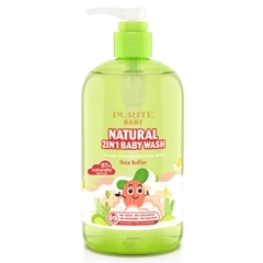 Sữa tắm gội toàn thân cho bé Purité Baby bơ đậu mỡ 500ml