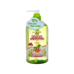 Sữa tắm gội toàn thân cho bé Purité Baby bơ đậu mỡ 500ml