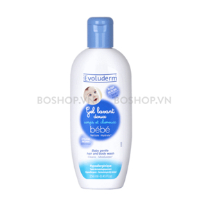 Sữa tắm gội trẻ sơ sinh Bebe Evoluderm 250ml pháp