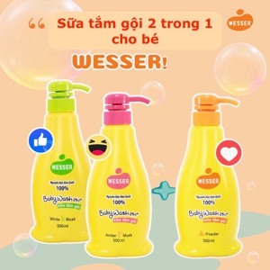 Sữa tắm gội Wesser 500ml