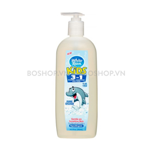 Sữa tắm gội xả cho bé White Rain Kids 3 in 1 của Mỹ 783ml