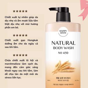 Sữa tắm Happy Bath Natural Real Moisture  900g