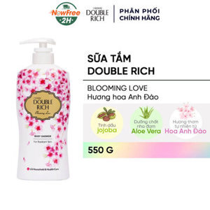 Sữa tắm hoa anh đào Double Rich Blooming Love 550g