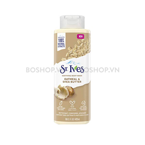 Sữa tắm lúa mạch và bơ St. Ives Oatmeal & Shea Butter body wash 709ml