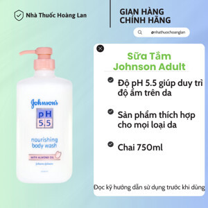 Sữa tắm ph 5.5 johnson’s hạnh nhân 750