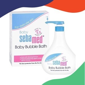 Sữa Tắm Tạo Bọt Dịu Nhẹ Cho Bé Sebamed Baby Bubble Bath SBB01A 500ml - pH 5.5