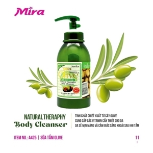 Sữa tắm thư giãn Mira Olive Natural Theraphy Body