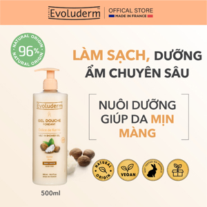 Sữa tắm tinh chất từ bơ hạt mỡ EVOLUDERM Gel Douch