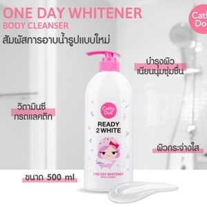 Sữa tắm trắng da Cathy Doll Ready 2 White One Day Whitener 450ml