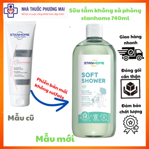 Sữa tắm trị mụn không xà phòng Stanhome Soft Shower 400ml