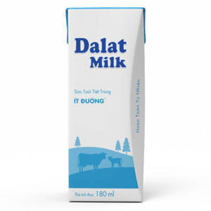 Lốc 4 hộp sữa tươi tiệt trùng Dalat Milk 180ml